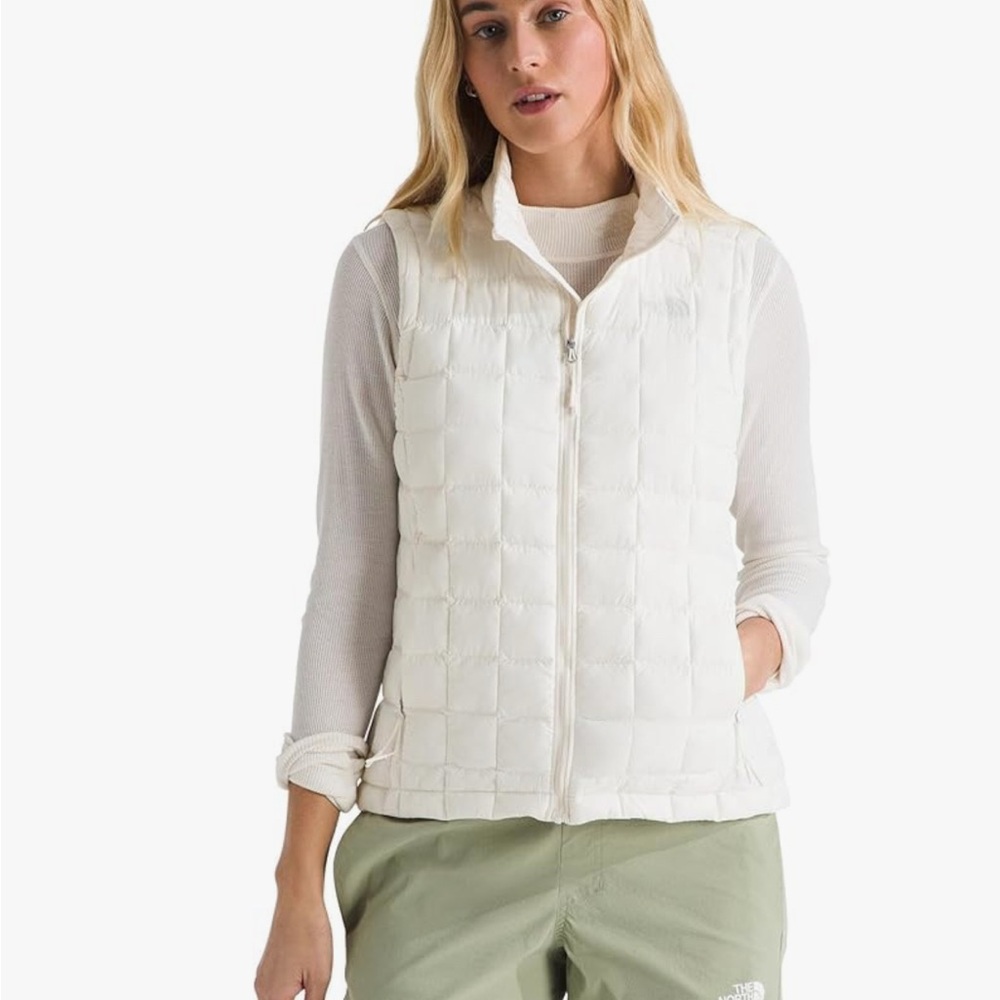 White Quilted Vest